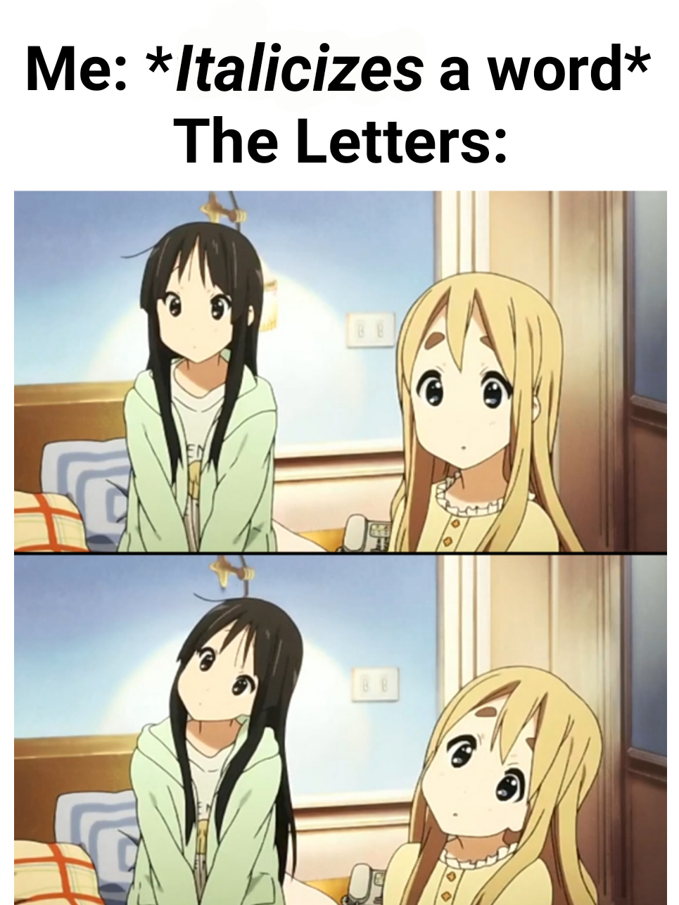 R Animemes On Twitter Insert Word Art Animemes Memes Anime Https T Co 16bjur9cx1