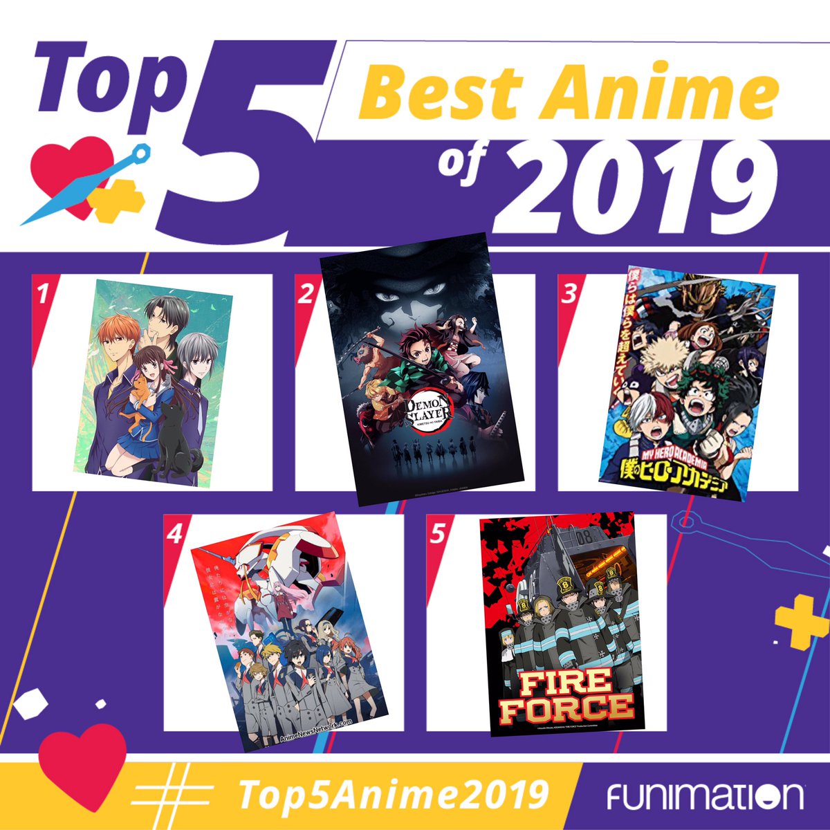 _shangram_'s tweet photo. @FUNimation My top picks! #top5anime2019 https://t.co/eB5gQXAK8U