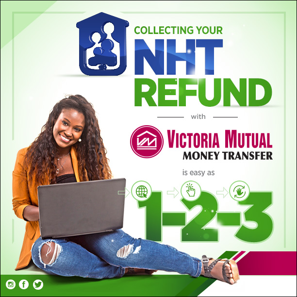 myvmgroup's tweet photo. VMBS Money Transfer is making your NHT Contribution Refund collection simple and easy. Just log on to NHT's website from wherever you are, apply for your refund, select VMBS Money Transfer as your collection agent and its done! 

#vmts #vmbsmoneytransfer #nhtrefundeasy https://t.co/kIaJVmygDF