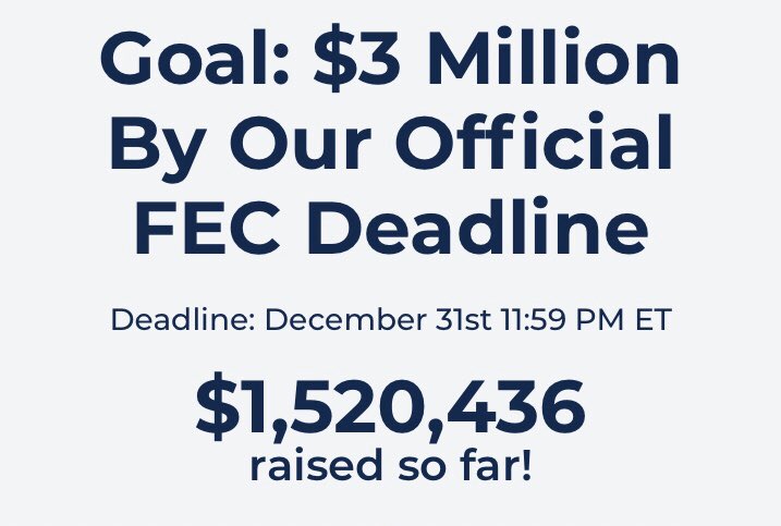 's tweet image. Woah, we're half way there
Woah, livin' on a prayer
Take my hand, we'll make it I swear
Woah, livin' on a prayer!!! Let’s go #YangGang! Who’s got $10 or more? Let’s blow this thing out of the water!!! #DonateToAndrewYang #ISupportAndrewYang #HumanityFirst #BoycottMSNBC