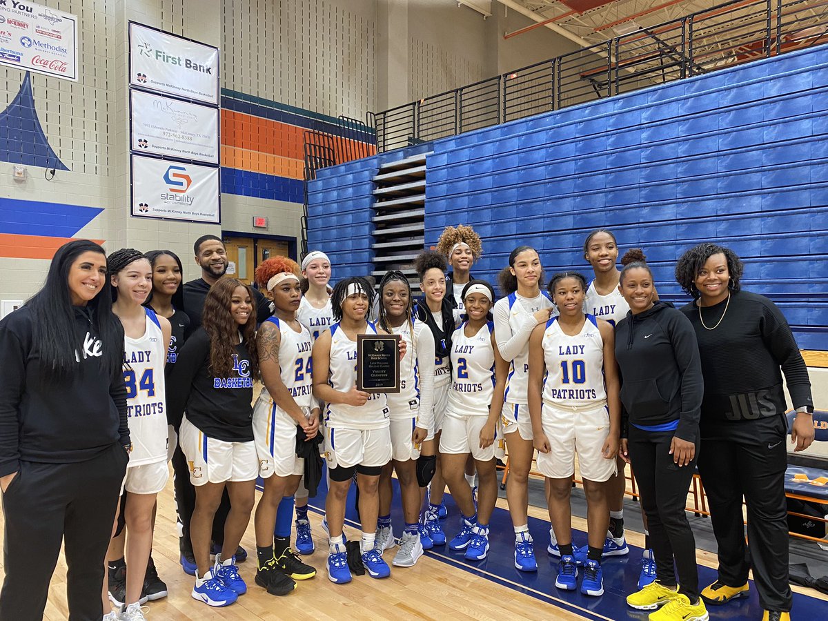 LCHSGBBall's tweet photo. What a game!!!! Our Lady Patriots with the revenge win to take the championship in the North McKinney Bulldog Classic. 🥇🏆

Congratulations to Sanaa Baker for winning tournament MVP!!!!🏅

#WeAreLC https://t.co/2jPRMUvUZo