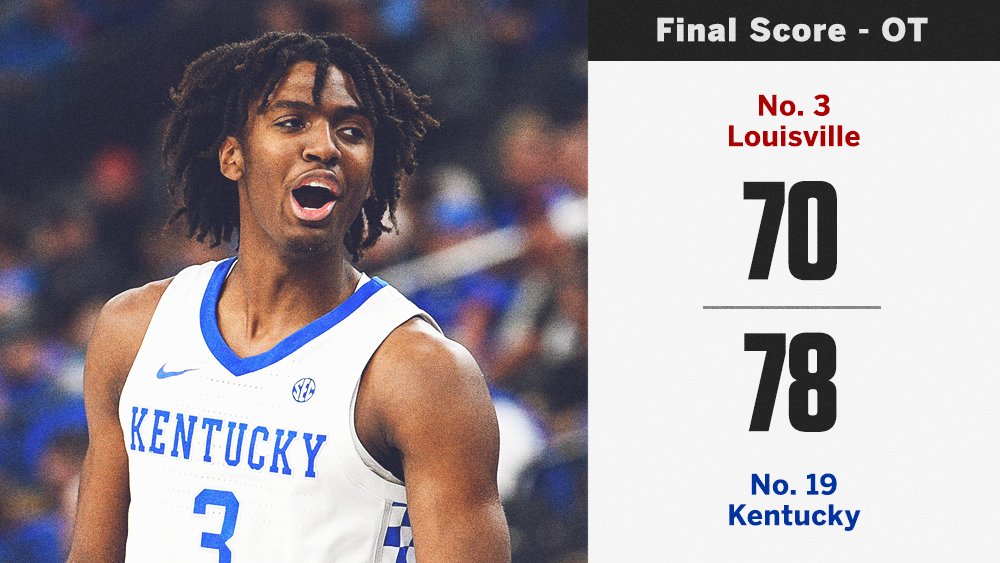 KENTUCKY TAKES DOWN LOUISVILLE IN OT!
