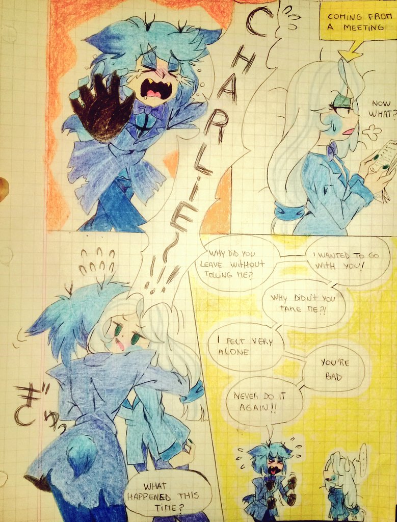 Sheila96716588's tweet photo. A little comic that I made
#charlastor #Alastror2P #Charlie2P https://t.co/X5dheBRVR0