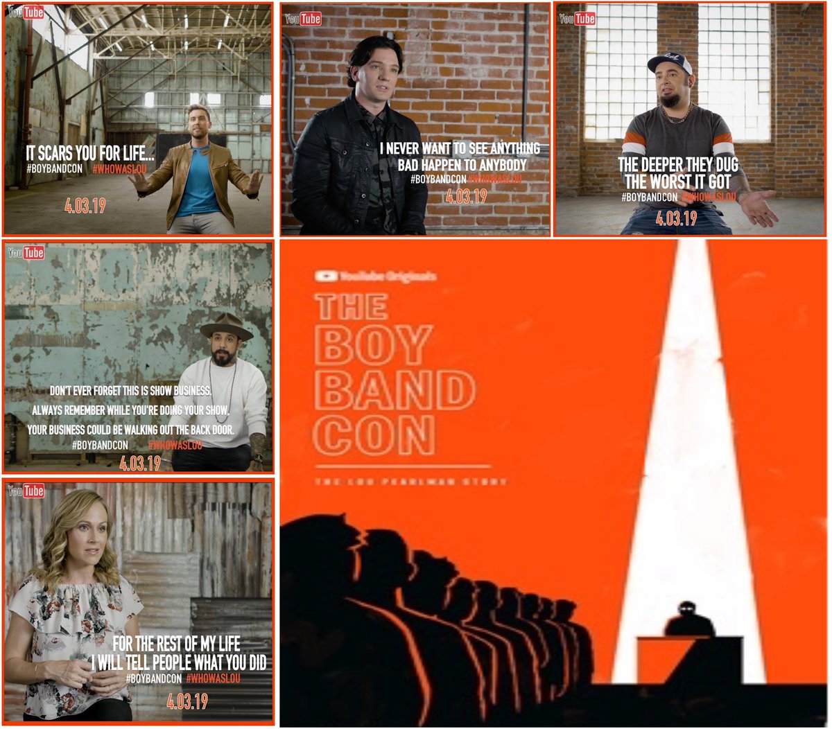 LanceBassCntrl's tweet photo. On 4/3/2019 the #BoyBandCon documentary produced by @LanceBass debuted on @YouTube featuring interviews with LB, @JCChasez @IamCKirkpatrick @aj_mclean @nikkideloach and more! Watch now on YouTube -> https://t.co/WF8t0SB7dK #BassReview2019 https://t.co/R460CbJEgi