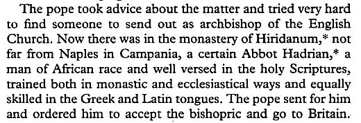 Of course, it is worth emphasising that there were people who had at least probably grown up in North Africa in pre-Viking England too e.g. Hadrian, the late 7th-/early 8th-century Abbot of St Augustine's, Canterbury, who was 'a man of African race' (Bede)  https://books.google.co.uk/books?id=egy-k7LV-e4C&lpg=PA170&pg=PA170#v=onepage&q&f=false