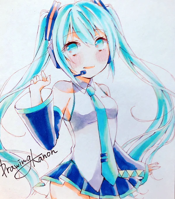 色紙ミクさん 