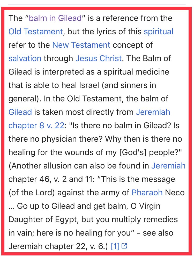 *FOLLOW UP*18/I noticed that BIG was always capitalized. For emphasis, sure, but there are layers to everything, right? So I looked up acronyms for BIGTwo that stood out:Believe In GodBalm in Gilead And the latter... whoa Nellie, more Israeli references: