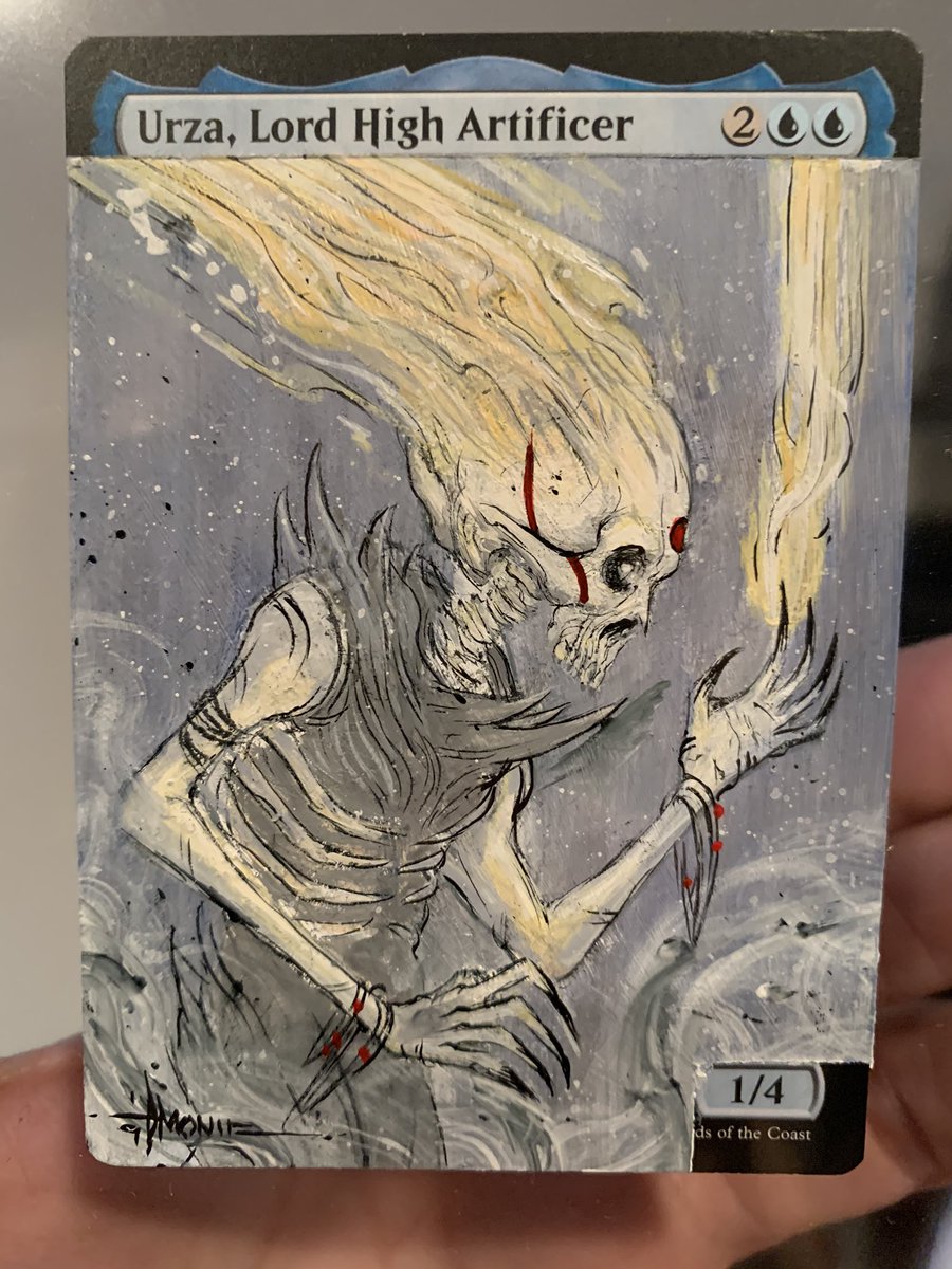 Emonic_Art's tweet photo. Magic Card Alter
Acrylic and ink
Urza Lord High Artificer
#emonic #Mtgalter #tcgalter https://t.co/6QnVTY94Vz