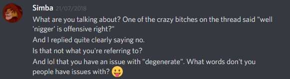 [RACISM]Let's get started with some casual discord chatter