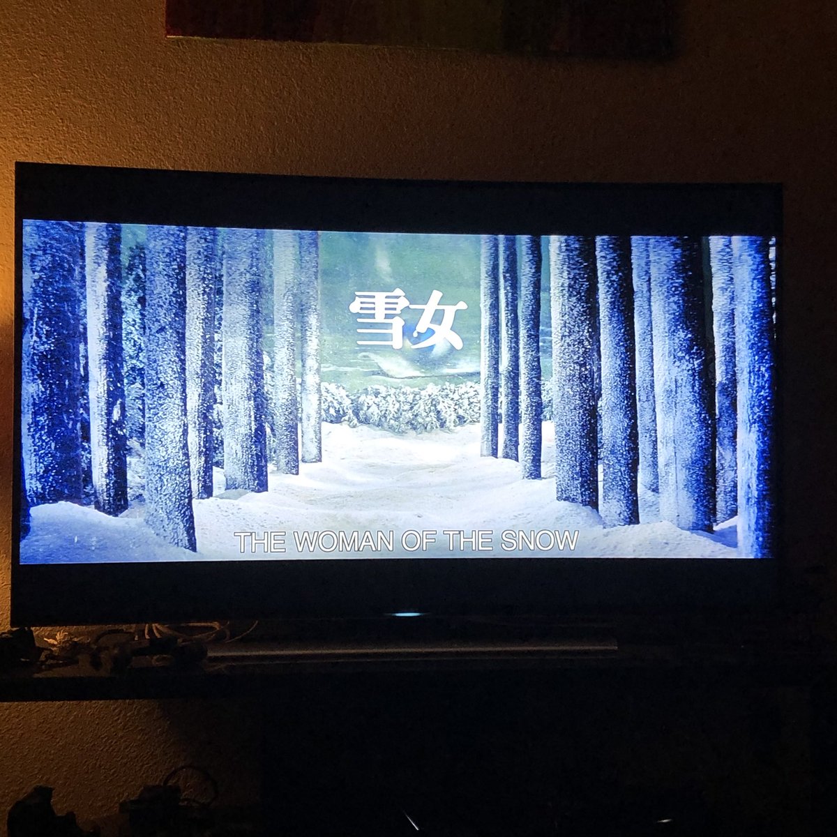TracedThurman's tweet photo. Part 2 of our #Snowmin marathon: “The Woman in the Snow” segment from KWAIDAN! https://t.co/QjibtZ88Zc