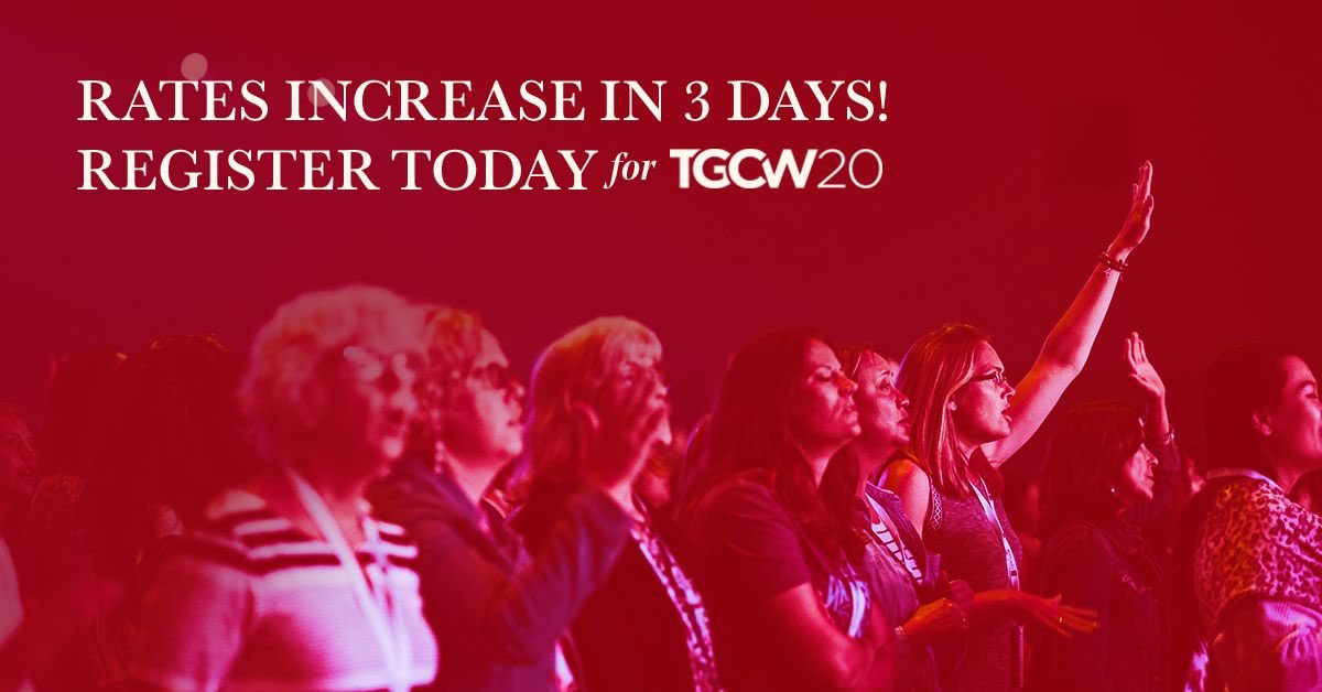 TGC's tweet photo. Rates go up for #TGCW20 soon. Register today and save!
Learn more: https://t.co/3eQz6Dsaht https://t.co/ADwQpDaUFs