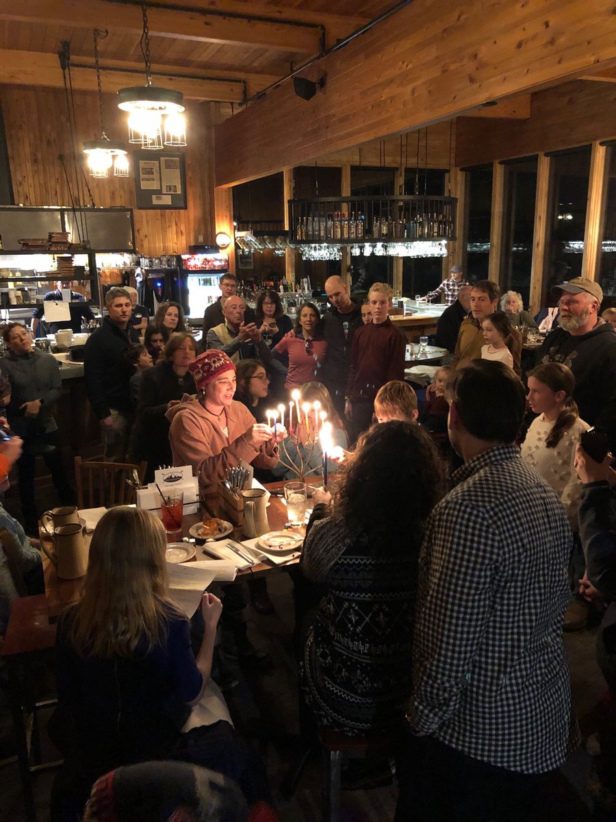 liebs_mark's tweet photo. Happy Hanukkah.   Thank you #sundayriver for an amazing night.  #thebestlatkes https://t.co/iehJzyT9SR