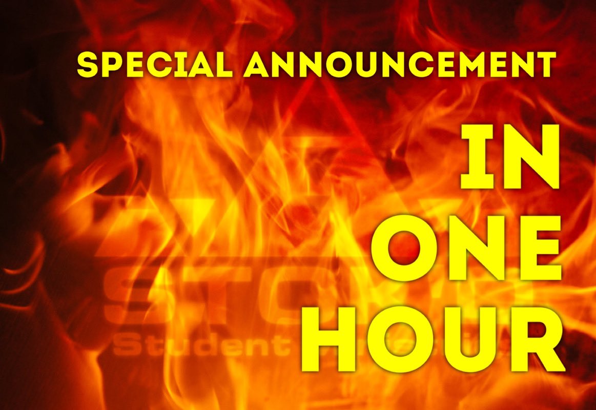 STOKDStudentMin's tweet photo. One. Hour. 

Just. One. Hour. 

Tune in here in ONE HOUR! https://t.co/5LgJYiA7s0