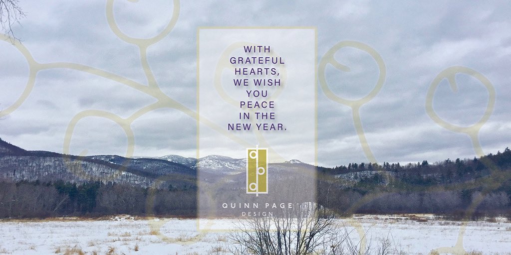 QuinnPageDesign's tweet photo. Wishing our amazing clients, the talented photographers, illustrators, writers and printers we partnered with this year, and all of our friends a happy, creative and peaceful new year. #peace #grateful https://t.co/I710eBypGp