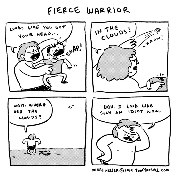 i drew a comic about a fierce warrior 