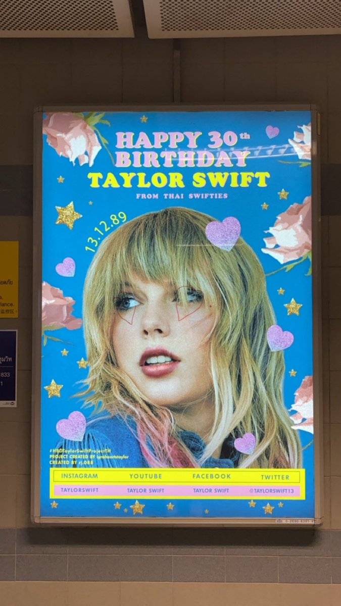 cruelsummerrain's tweet image. มาหาครั้งสุดท้ายก่อนป้ายปลิว🥺 #HBDTaylorSwiftProjectTH