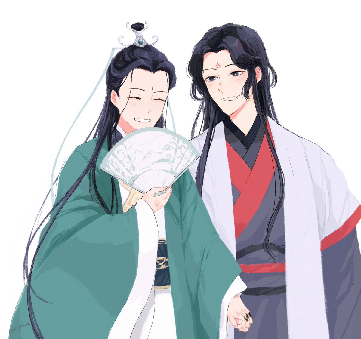 sophzunn's tweet photo. day 7「accompany」 💖💕💖💕💞💓💖💕
#人渣反派自救系统 #BingheWeek #BingQiu https://t.co/OzPaniE3sF