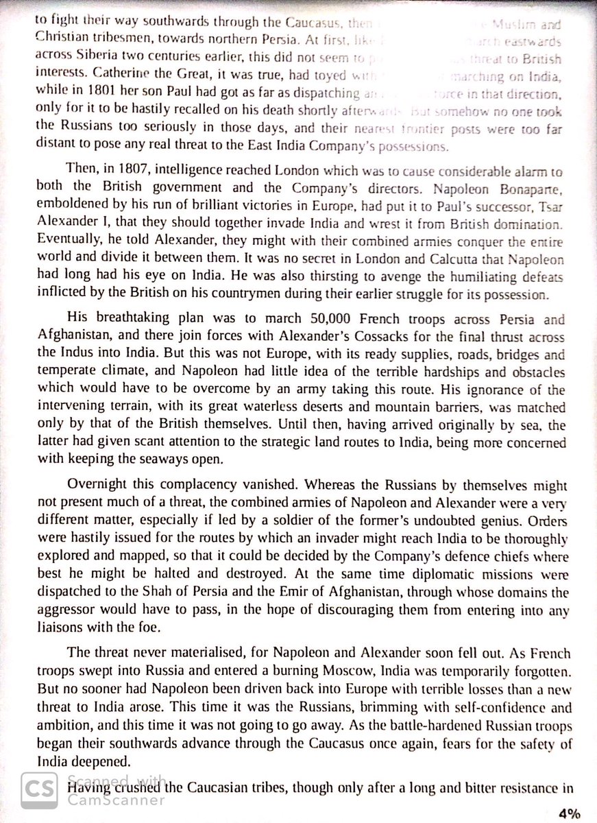 Napoleon’s plan to invade India by land with Russian help frightened the British. Even after Napoleon’s fall, the British deeply feared Russia’s expansion. Their response varied - from purely defensive postures to an aggressive policy of creating satellite states.