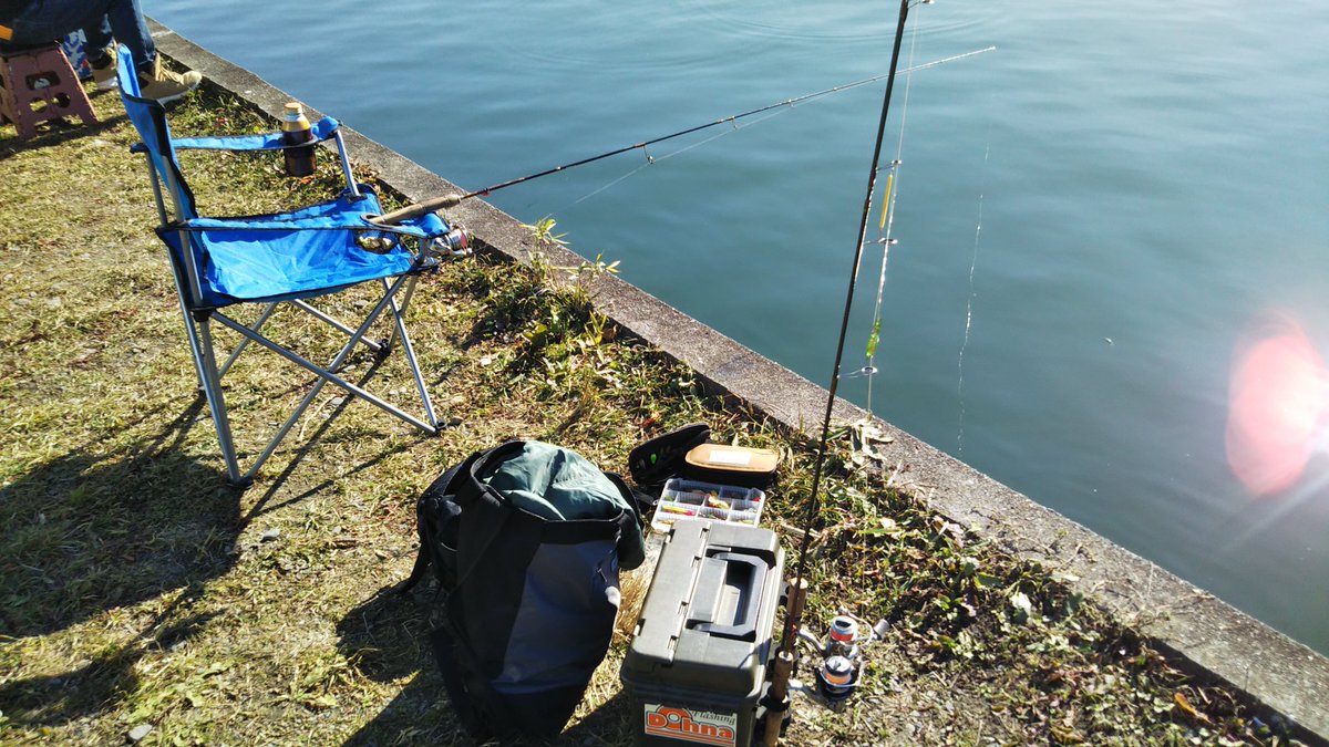 真冬の水着でブラックバス