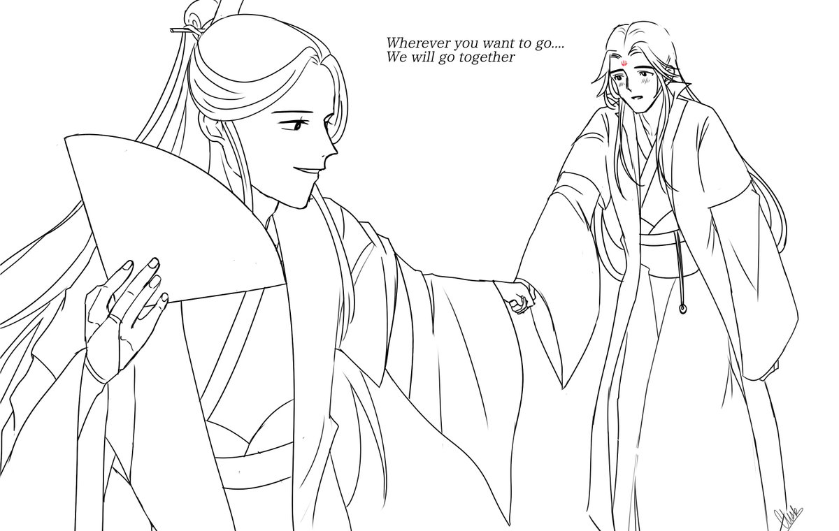bluechisk's tweet photo. Anywhere... As long as it's with you // #BingheWeek Day 7: The Reward - accompany #人渣反派自救系统 #ScumVillainsSelfSavingSystem #Bingqiu https://t.co/MSAmeExSuJ