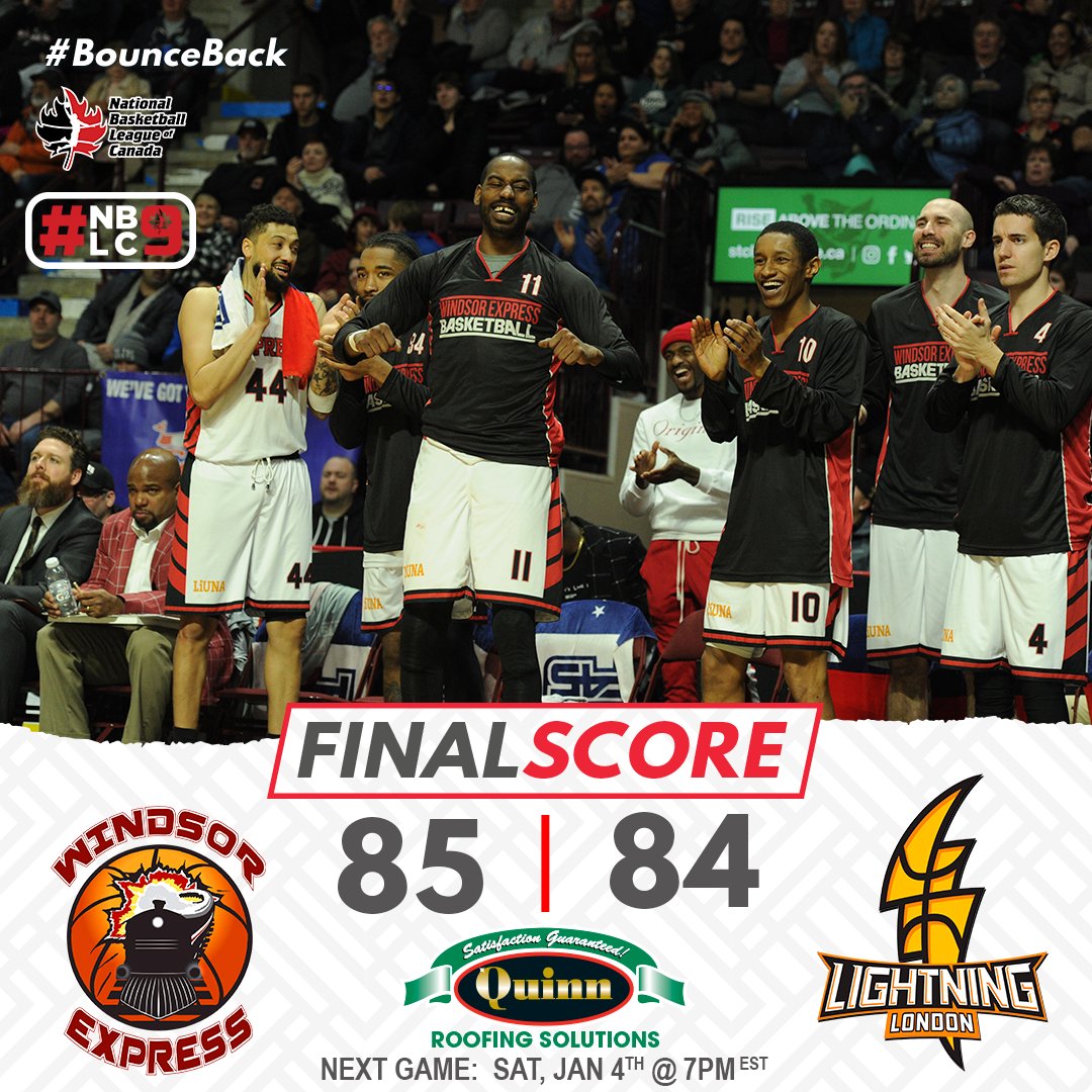 WindsorExpress's tweet photo. It was a tough battle against London Lightning Basketballtonight, but your Express managed to pull through with a Home Opener WIN! 💪🏽
Be sure to be at our next home game on January 4th!
#ExpressNation #BounceBack https://t.co/8q9ipUm3Ca