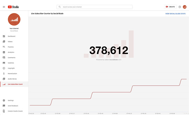 How to make a Live Subscriber count on