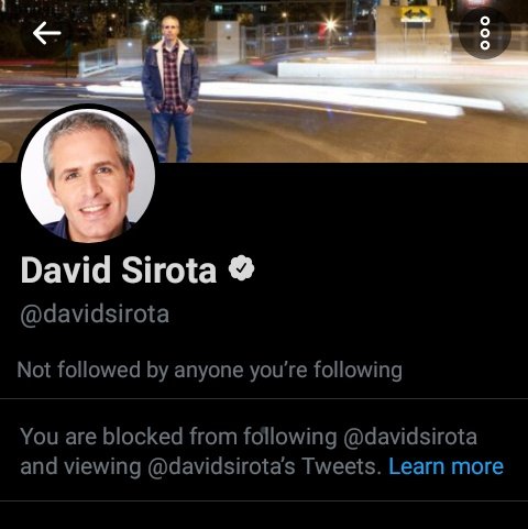 RealKHiveQueenB's tweet photo. Check in thread for Everyone Blocked by David Sirota even though you STILL have never tweeted a fucking word to his sensitive ass.

Also accepting people who have tweeted words to him.

Are you Blocked by David Sirota? https://t.co/HMh5XNzXcA