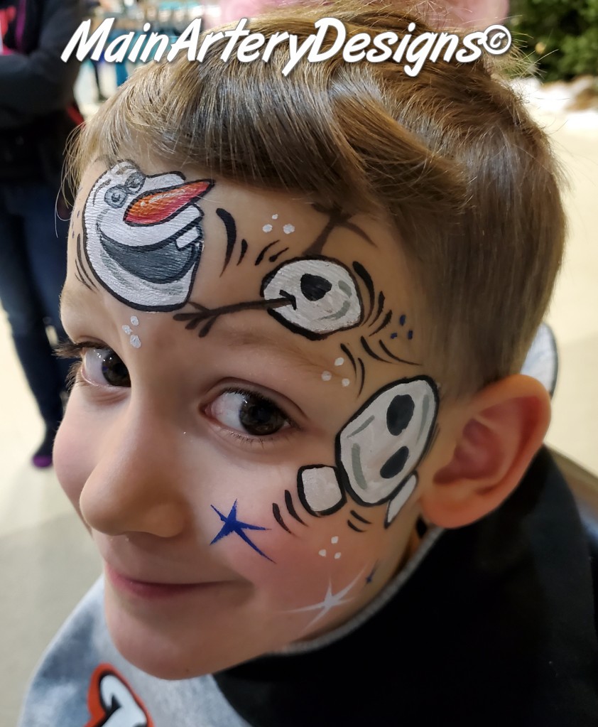 olaf face painting