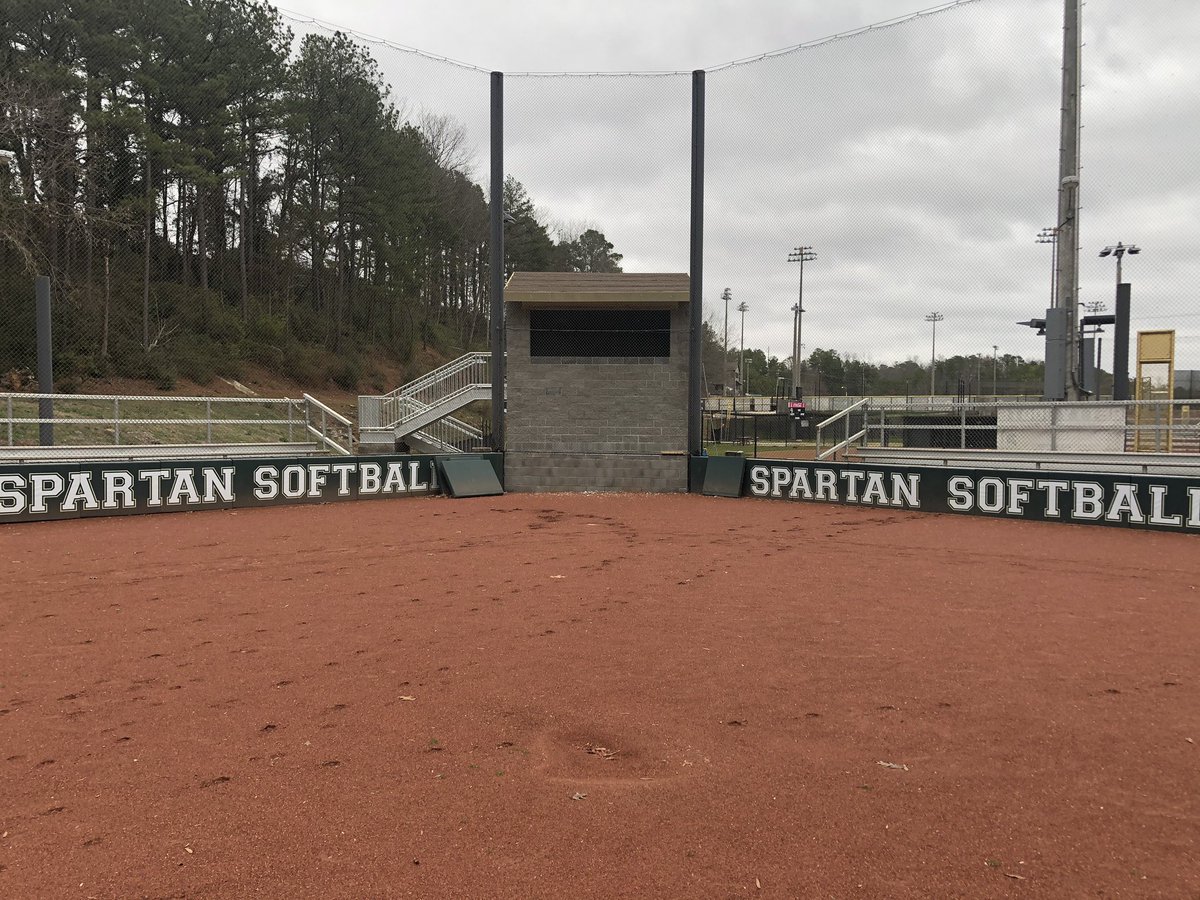New softball press box just about complete.  👍