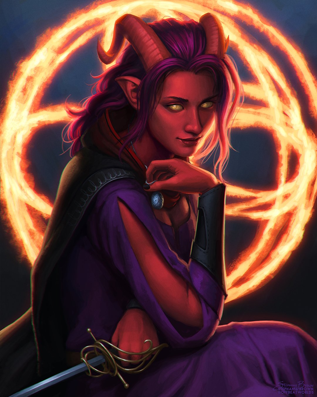 Stephanie Brown ☕ Artist on Patreon 👻 on Twitter "Mayhem, a tiefling