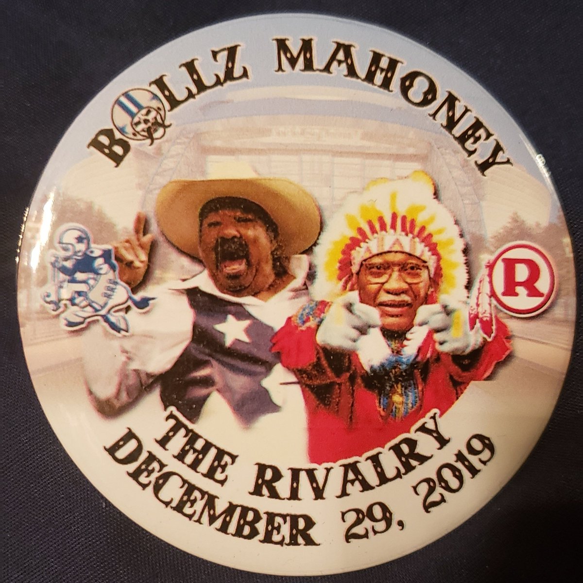 BallzMahoney2's tweet photo. Keeping the faith that this isnt our  last game for the season!!!!...#COWBOYNATION get ur mind right and show up #loud ..tomorrow we take the #NCFEAST !!!..this weeks pin I'm honoring 2 of the greatest #superfans ever...#crazyray #chiefzee !!! #BALLZMAHONEY https://t.co/HCb4KQD4qC