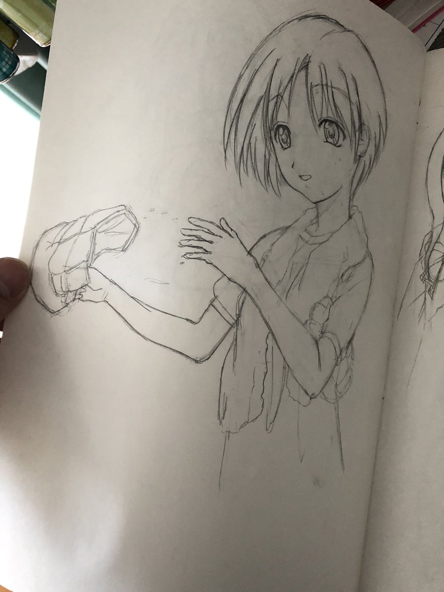 大掃除してたら随分昔に描いた東鳩の模写が出てきおった…。 