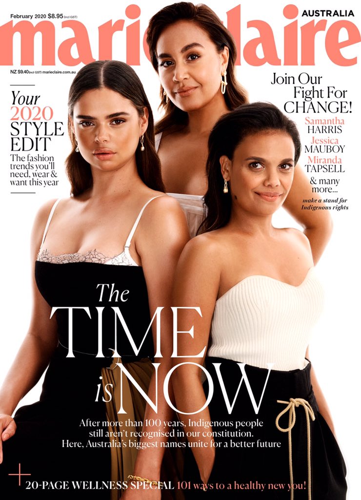 Interrupting holidays with an ask! Can I urge you to share this <a href="/marieclaireau/">marie claire Australia</a> cover, buy the magazine when it hits stands tomorrow &amp; pledge your support for the #UluruStatement? We’ve joined forces with 31 prominent Australians to campaign for this long overdue change. #ItsTime
