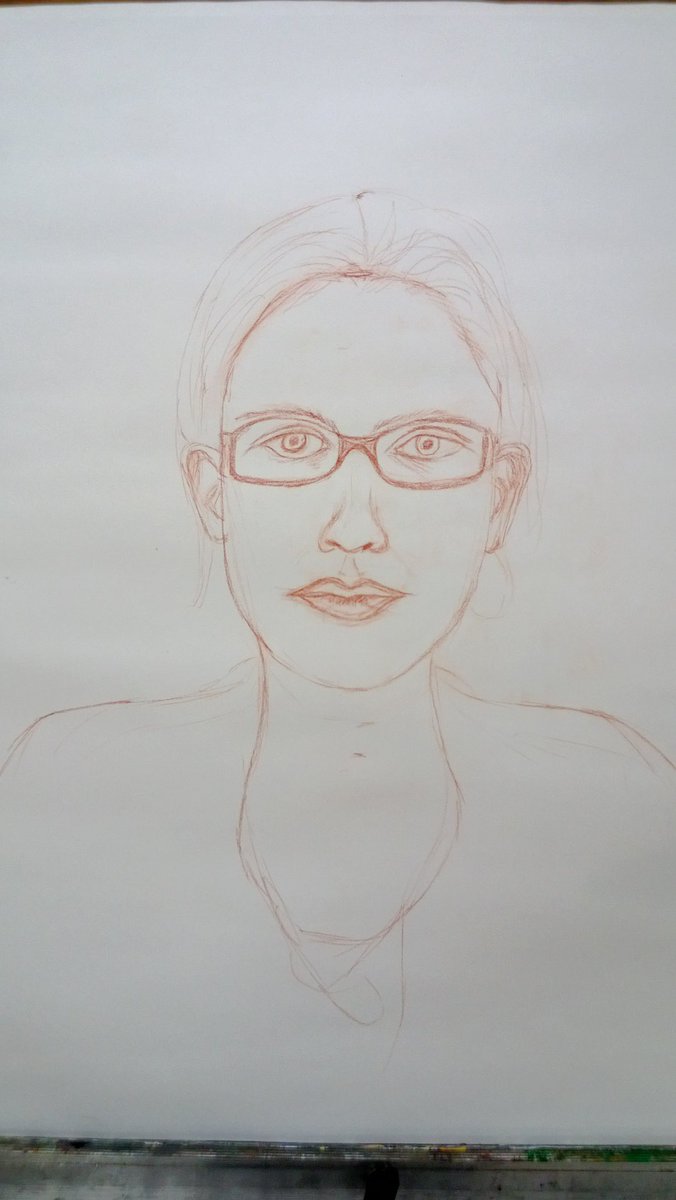 The process of me learning to draw has resulted in so many fun stories from my life that I end up telling in random conversations later on. Stories like:In my portrait drawing class, one day’s exercise was to draw a self-portrait. I rather liked how mine was shaping up: