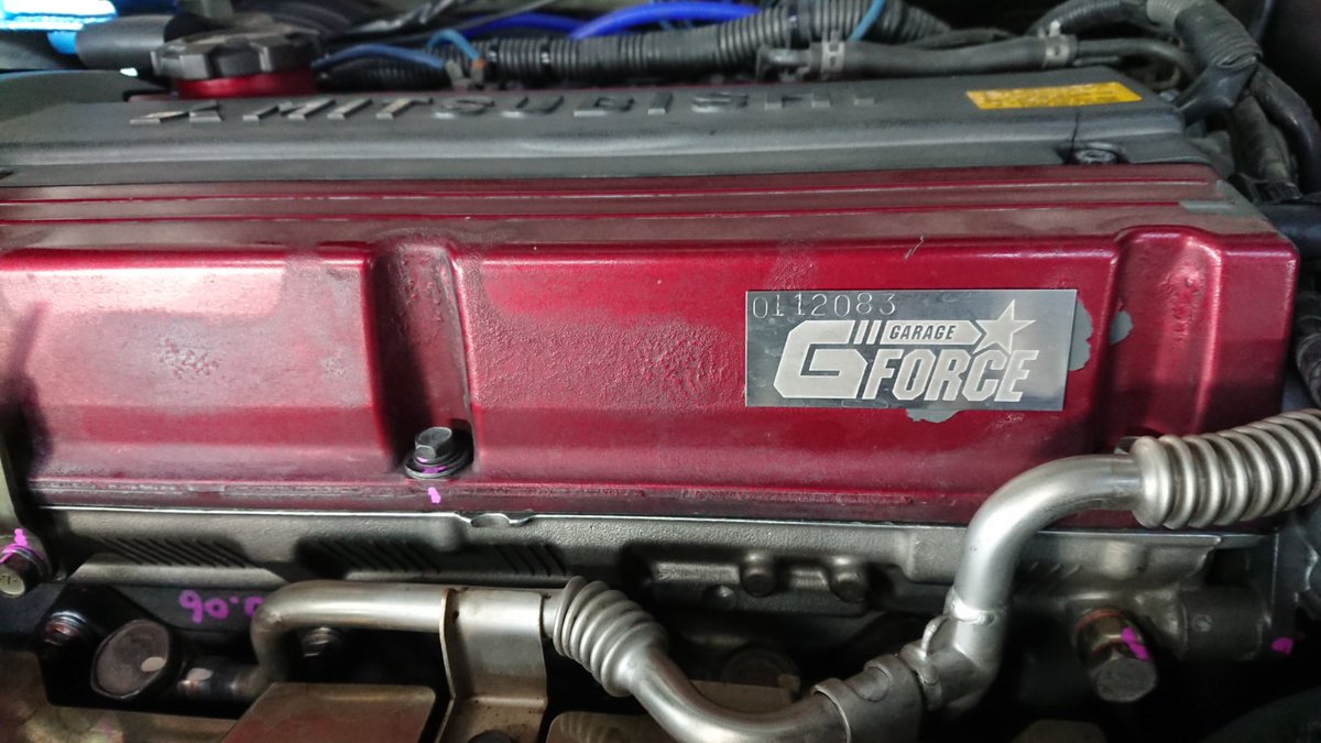 4g63evo8acfa's tweet photo. 何かもう少しかかると思っていたエボのオーバーホールが終わりました。

タービンもHKS GT3になってパワーモリモリ

Gフォースさんのプレート貼ってもらい楽しみです

これから慣らし運転でございます https://t.co/pjmlXrWFdg