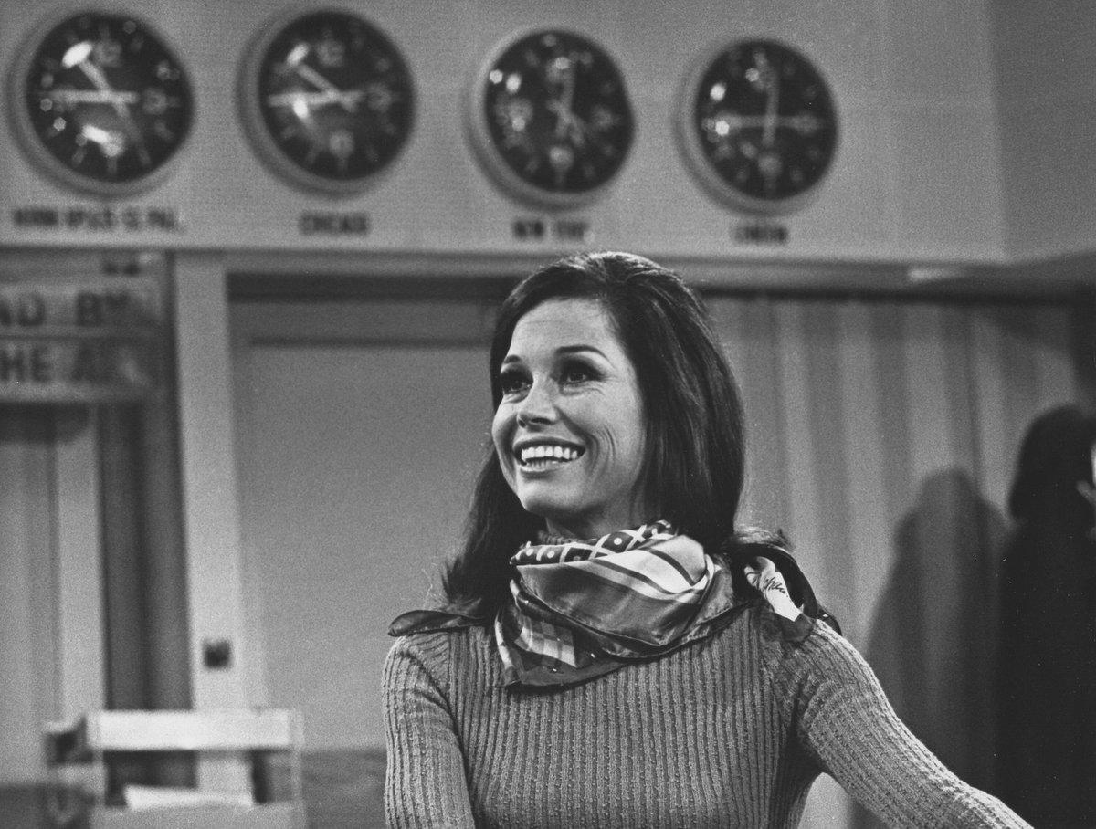 The late, legendary Mary Tyler Moore, a pioneering actress who showed audie...