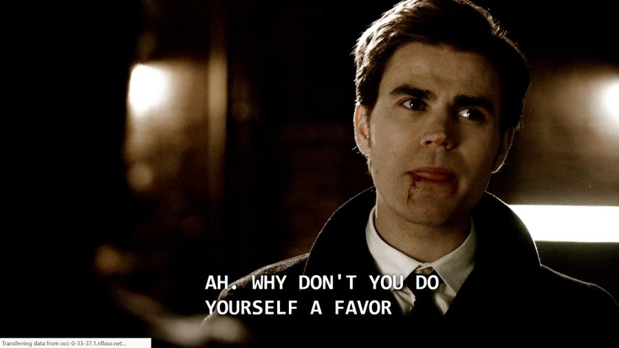 he literally says this while he has blood dripping down his mouth like??? 5 seconds ago he was stalking an innocent woman and fed on her and now he's calling damon the monster???? like fine, damon is a bad guy, BUT SO ARE YOU. tired of him constantly sitting on his high horse.