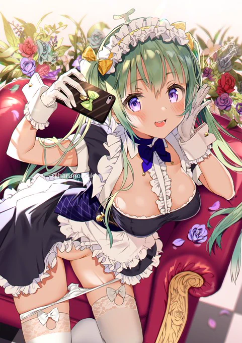 驚くほどにみんなメイド🤔
来年もフリルとリボンかく!
 #2019年自分が選ぶ今年の4枚 