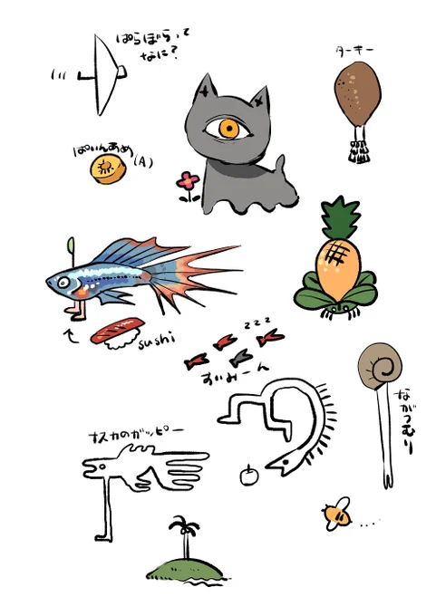 現実よく描く絵はこんなの 