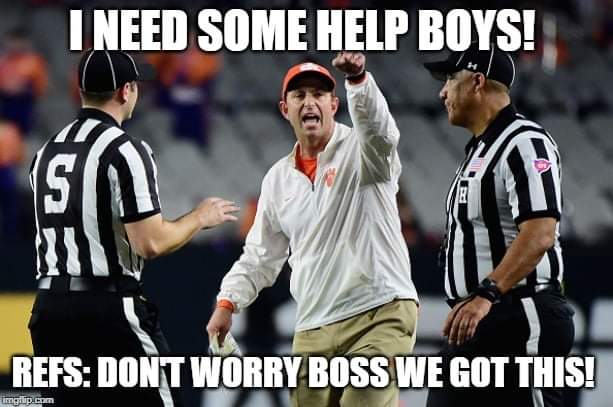 PrimeTimeNoah's tweet photo. @CFBPlayoff @Fiesta_Bowl @ClemsonFB @OhioStateFB #firetheref's https://t.co/PwyKBaJwSN