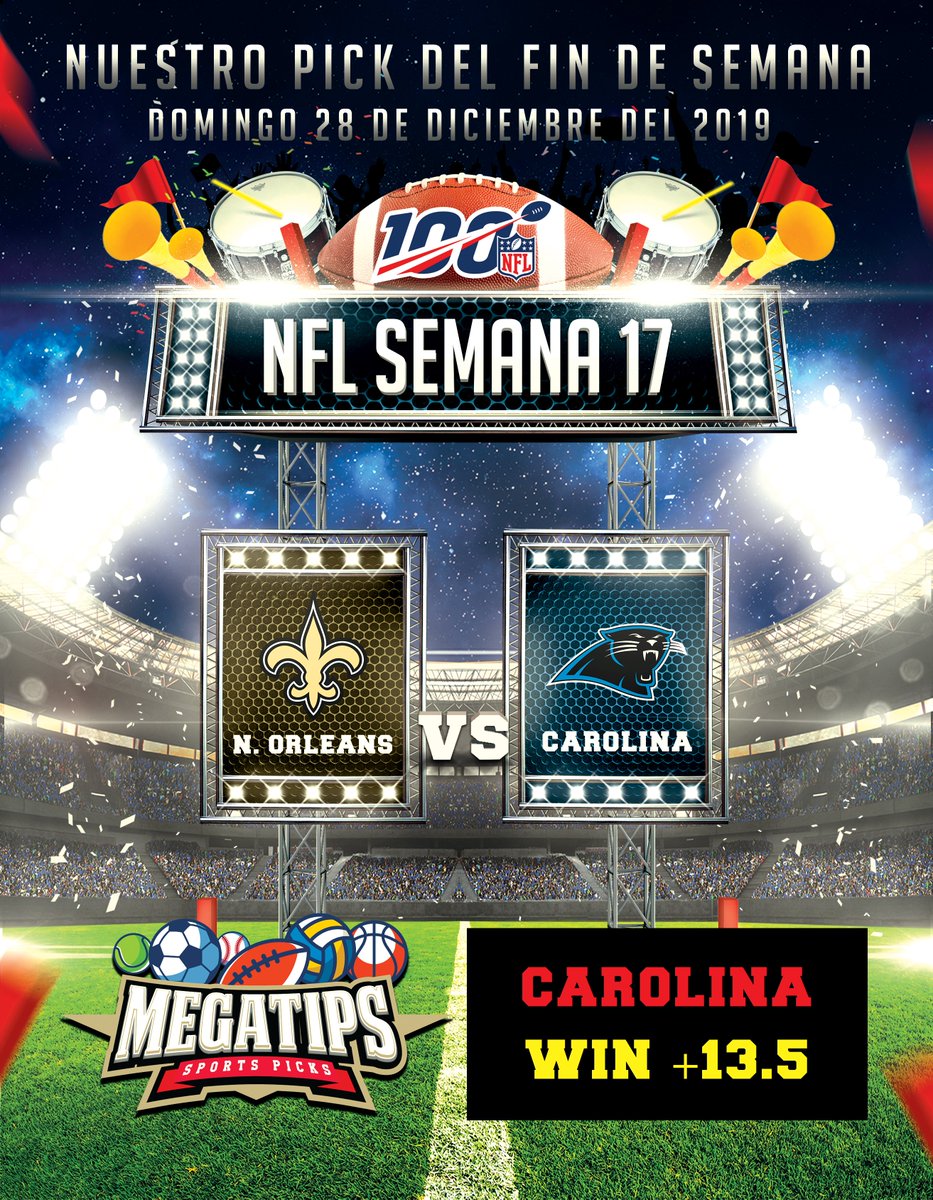 megatips_sports's tweet image. #megatips PICK DEL FIN DE SEMANA 29/12/19 - New Orleans vs Carolina (11:00 A.M.) - ***CAROLINA +13.5*** - Solo Picks Ganadores - ¡Siguenos y se uno mas de nuestros exitosos ganadores!