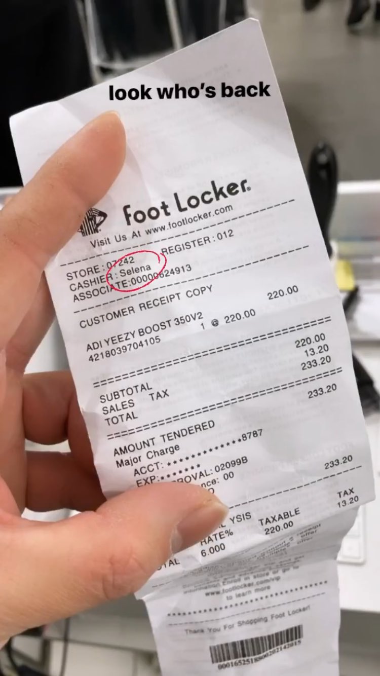 fake yeezy receipt