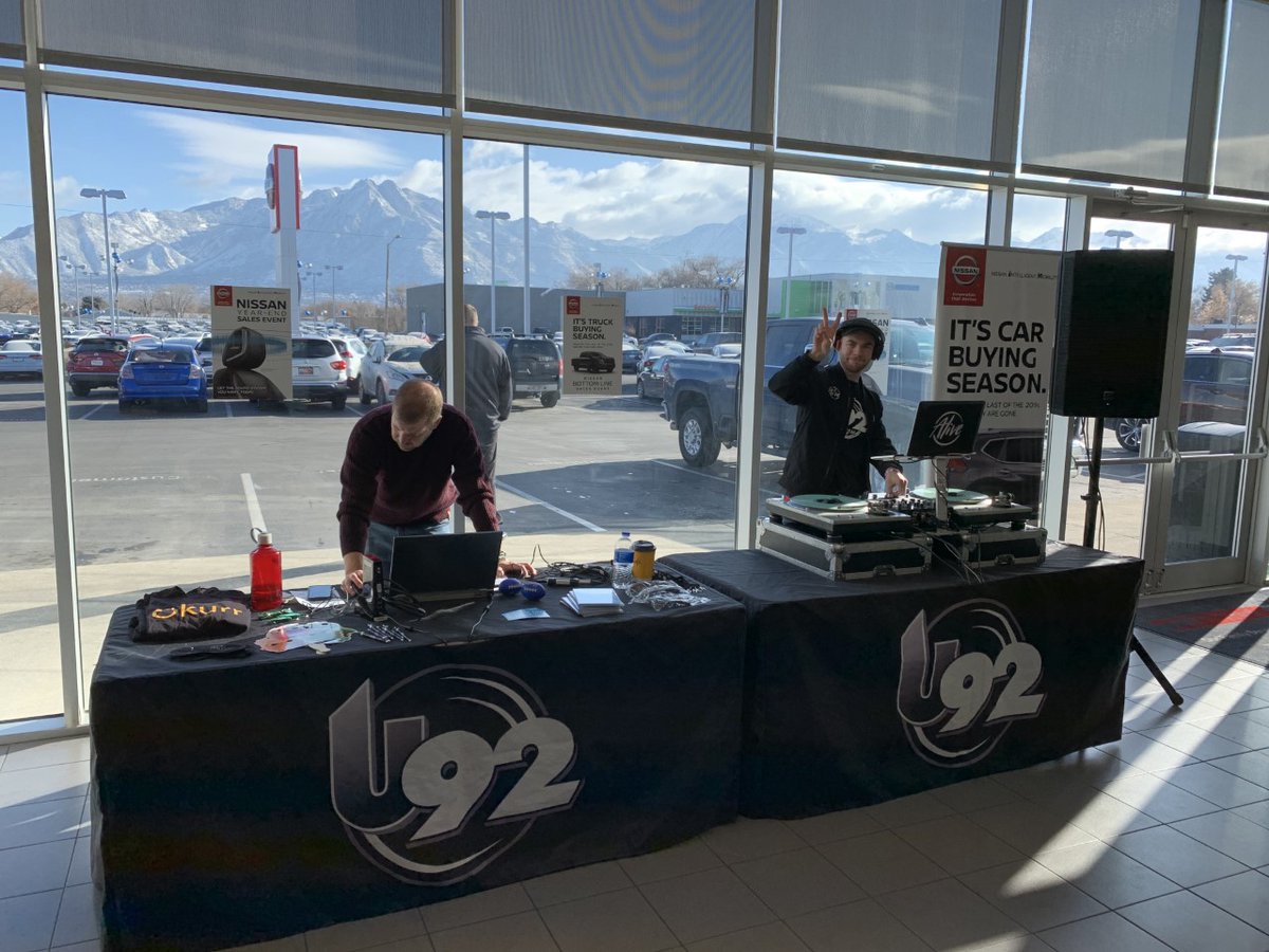 925thebeatslc's tweet photo. Come Join Kevin Cruise and DJ Alive at Time Dahle Nissan at 4528 S. State Street in Murray from 11a - 1p for your chance to win some fun swag and awesome prizes! #u92slcremotes #timdahlenissan #djalive https://t.co/WM4ZWwGJ49