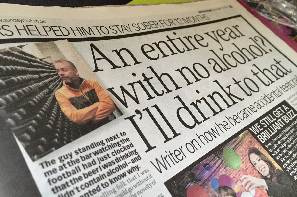 Paul English (@paulenglishhack) on Twitter photo Next week I’ll reach 365 days without having an alcoholic drink. Having stopped for #dryjanuary, I discovered a world of #alcoholfree beers and kept going. I’ve written about it in today’s <a href="/Sunday_Mail/">Sunday Mail</a>. #buyapaper #sundaypapers #sober #sobercurious #alcohol #scotland Next week I’ll reach 365 days without having an alcoholic drink. Having stopped for #dryjanuary, I discovered a world of #alcoholfree beers and kept going. I’ve written about it in today’s <a href="/Sunday_Mail/">Sunday Mail</a>. #buyapaper #sundaypapers #sober #sobercurious #alcohol #scotland