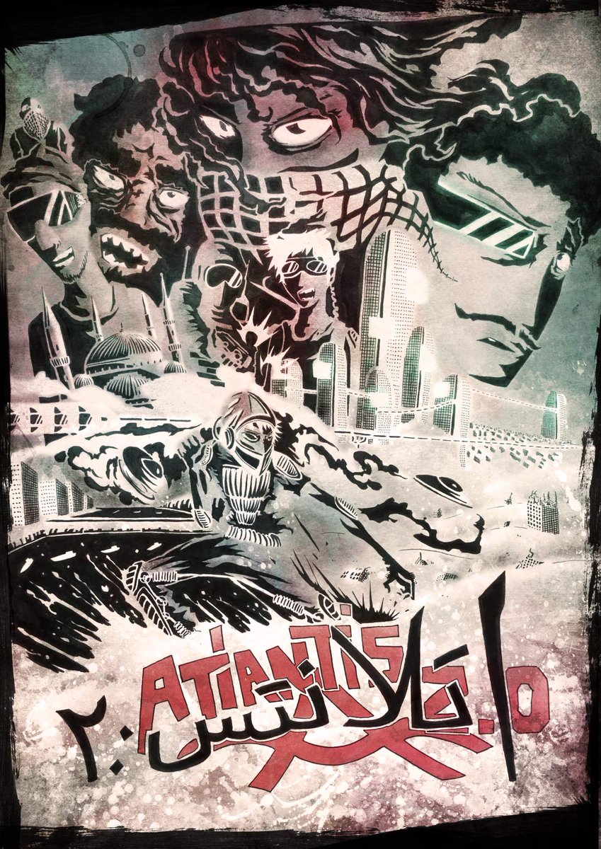 The graphic novel Atlantis 2.0 - اتلانتس٢.٠ will be weekly published on <a href="/webtoon/">Official WEBTOON account is @webtoonofficial</a>.
Here's the very beginning of the story - bit.ly/2ZpslEn
More to come next week.