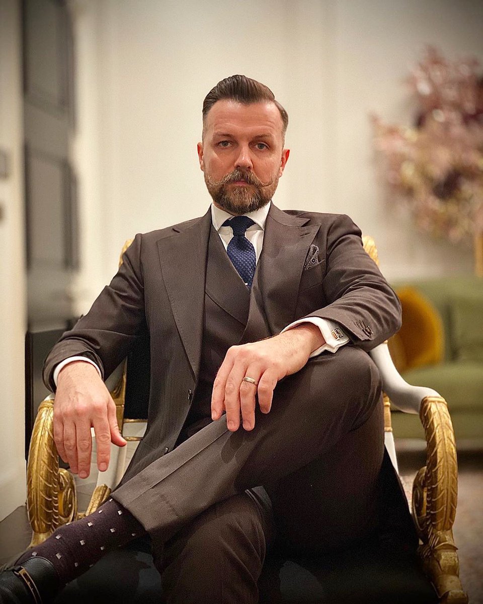 tbbclub's tweet image. #SundayBest Yuri K of London &amp;amp; Latvia #GodFatherOrBond #OfferYouCantRefuse &quot;My name is Beard. Barin Beard&quot; #fromlatviawithlove
#beard #moustache #waxed #dapper #gentleman #suit #TBBClub
Yuri: &quot;Latvian by birth
Londoner by choice
Traveller &amp;amp; explorer
Love my wife, bike,
my 2 cats&quot;