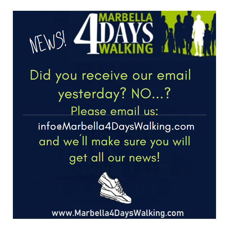 marbella4days's tweet photo. Stay up to date with us 😀 #walking #marbella #marbella4dayswalking #wandelvakantie #spain #m4dw #marbellaturismo #wandel_nl #newsletter #4dayswalking #marbella4dayswalking_m4dw #4dagenwandelen #jekomttochook #kras_reizen #tuinederland https://t.co/UNpdqa1ZyD