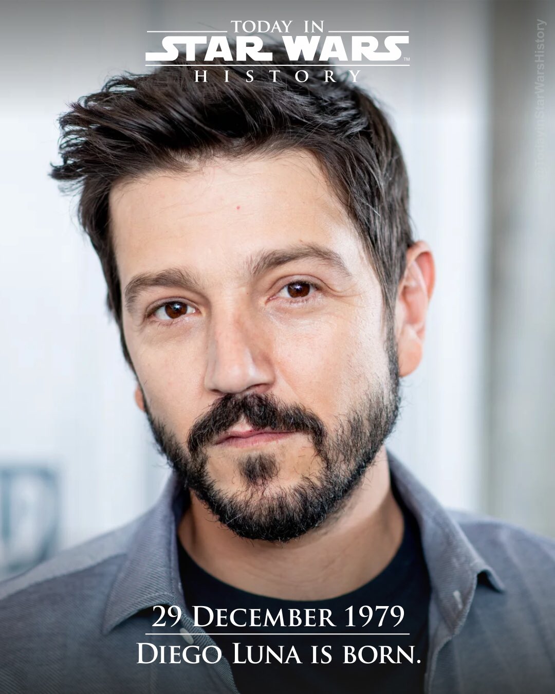 29 December 1979 Happy Birthday to Cassian Andor himself.  ¡Feliz cumpleaños, Diego Luna! 