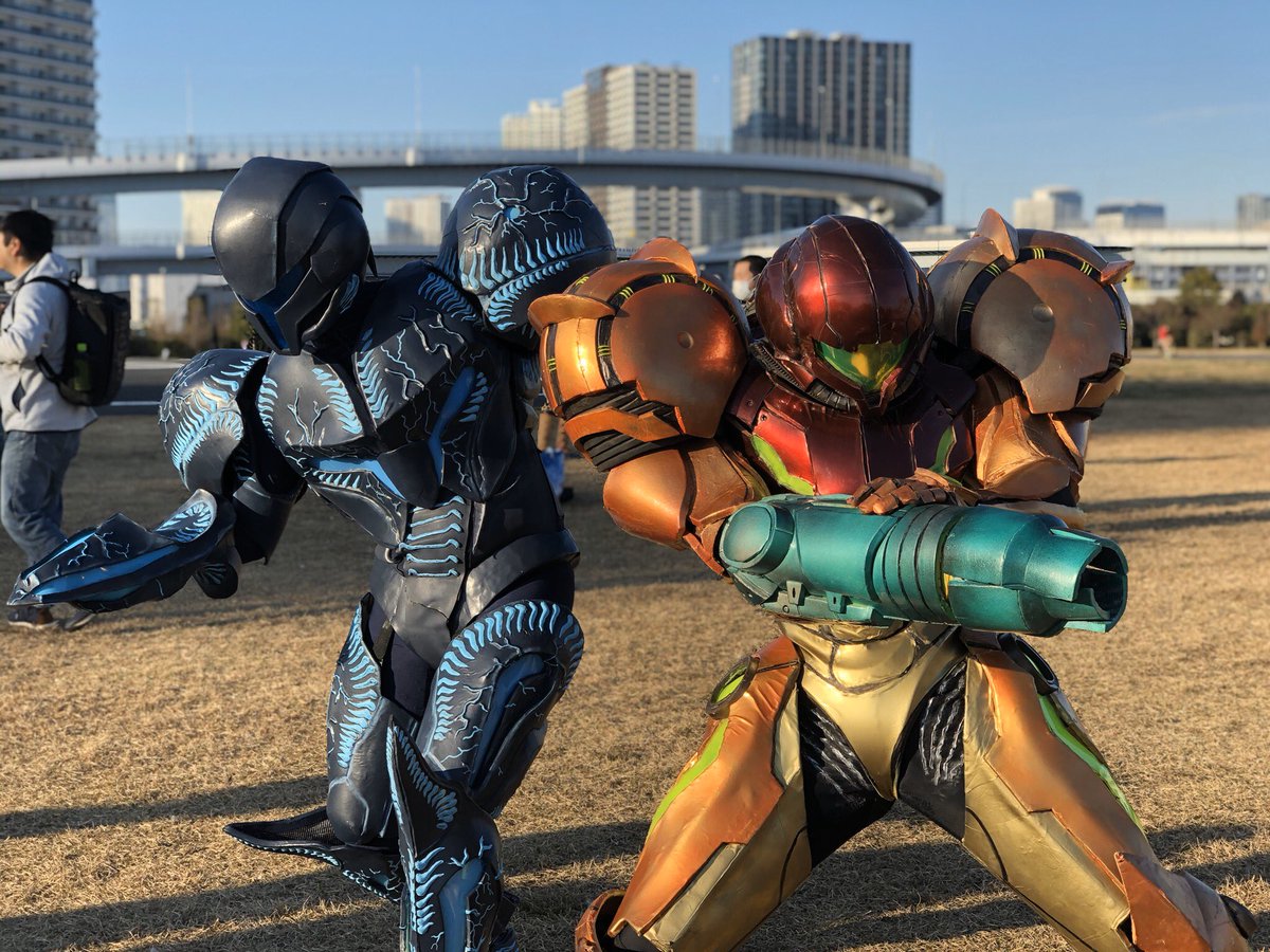 ট ইট র Mr もやい 関西armorユキリト サムスとダークサムスがめちゃくちゃかっこよかったです C97 C97コスプレ サムス 11vadu ダークサムス Bonbon Metroid
