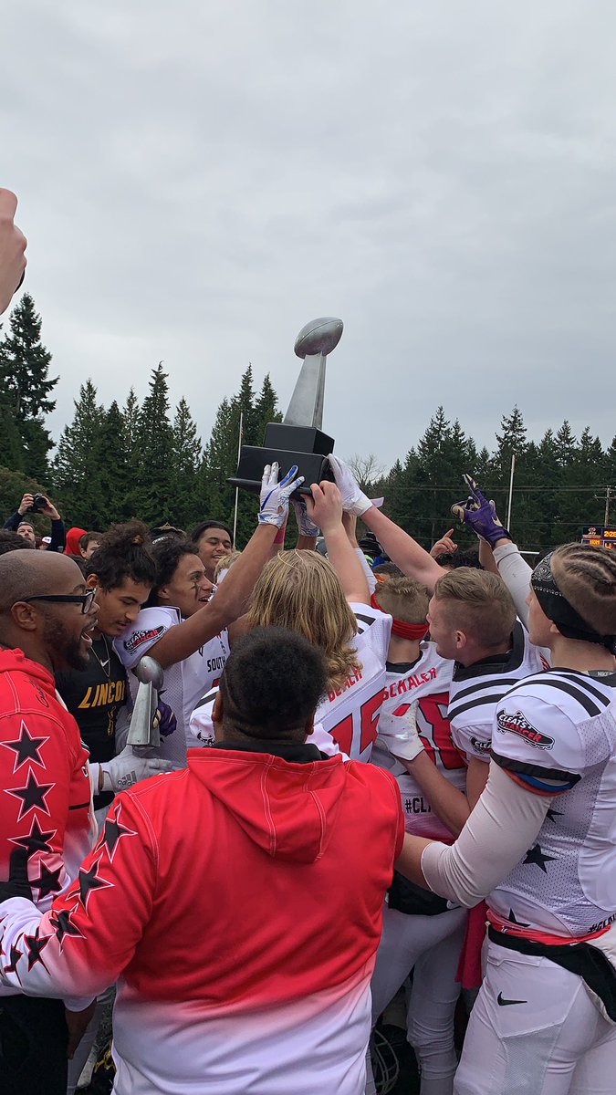 Congrats to the “South” team &amp; our very own SHS SENIORS for the W in today’s Cleats vs Cancer Allstar Game. Thanks for taking the time to represent Stadium Football and bringing awareness to the fight against cancer!🐯🏈💗<a href="/prodigepay/">Payden Montgomery</a> <a href="/BeachJeremiah75/">Jeremiah Beach</a> <a href="/zay_chambers/">Isaiah Chambers</a> <a href="/CleatsV/">CLEATS V CANCER H.S. FOOTBALL ALL-STAR GAME</a>